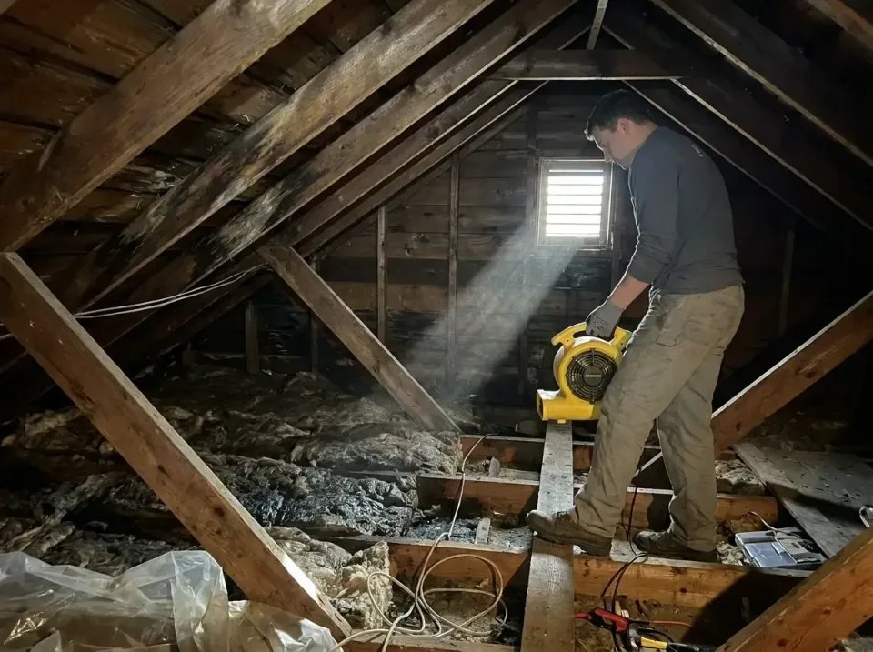 attic-water-damage-drying-proc-007 — frequently asked questions, Emergency Water Extraction & 24/7 Flood Response in Mascout…